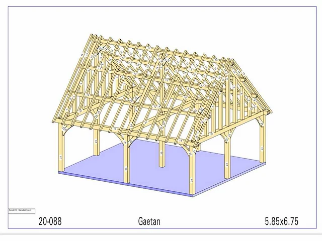 Eiken carport - afbeelding 15 van  17