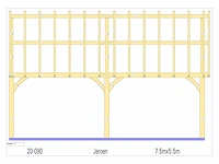 Eiken carport - afbeelding 8 van  12