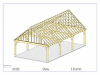 Eiken carport - afbeelding 17 van  20