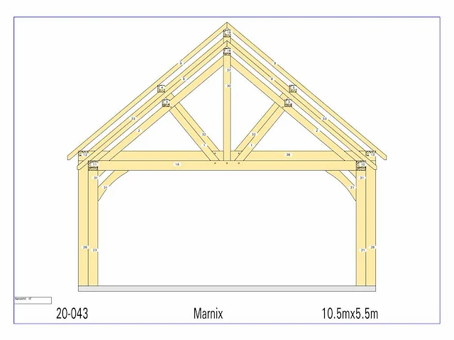 Eiken carport - afbeelding 16 van  19