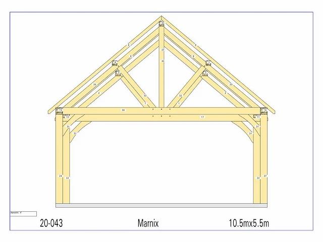 Eiken carport - afbeelding 17 van  19