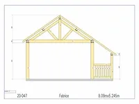 Eiken chalet 8x6 - afbeelding 7 van  27