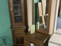Eiken commode met spiegel en 3 lades - afbeelding 1 van  4