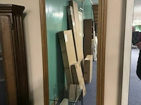 Eiken commode met spiegel en 3 lades - afbeelding 4 van  4