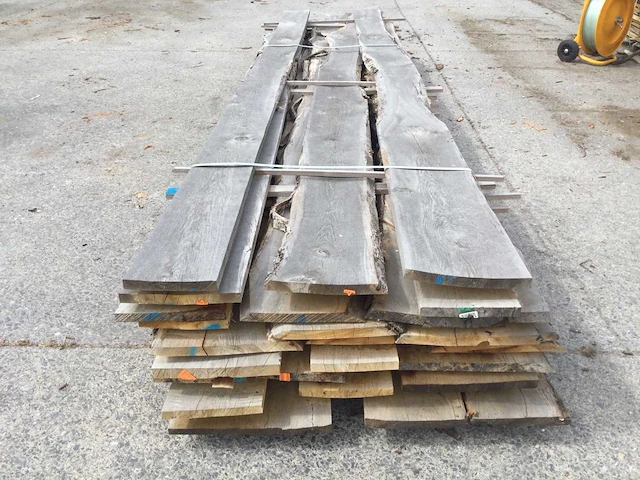 Eiken dakbeschot of verticale beplanking - afbeelding 2 van  6