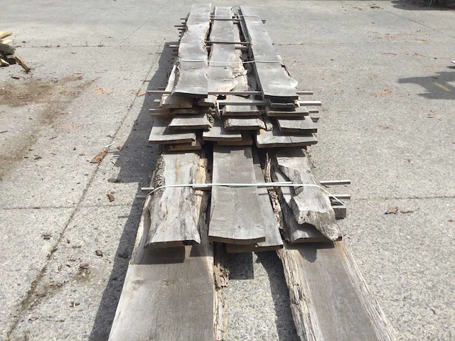 Eiken dakbeschot of verticale beplanking - afbeelding 5 van  6