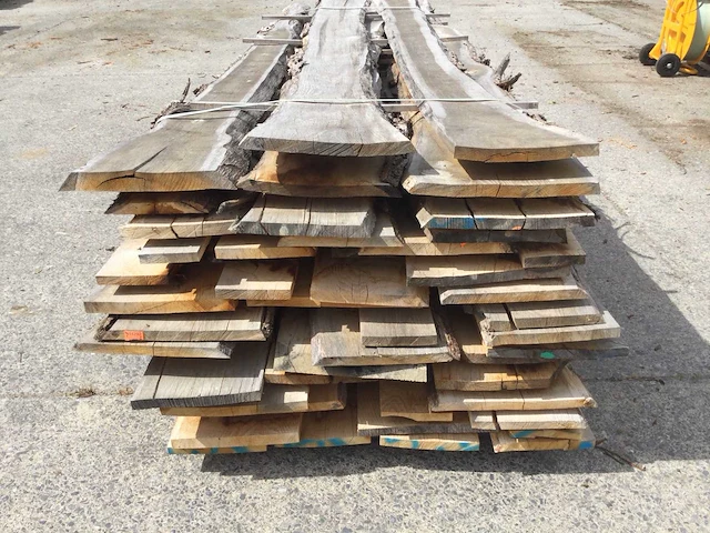 Eiken dakbeschot of verticale beplanking - afbeelding 2 van  8