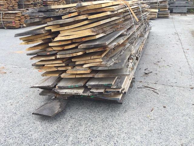 Eiken dakbeschot of verticale beplanking - afbeelding 1 van  7