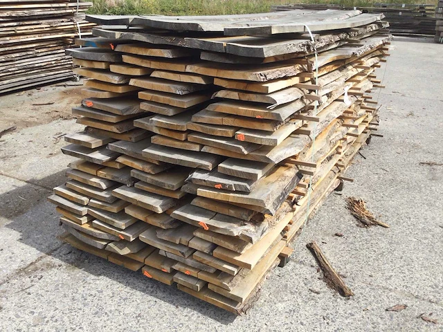 Eiken dakbeschot of verticale beplanking - afbeelding 1 van  7