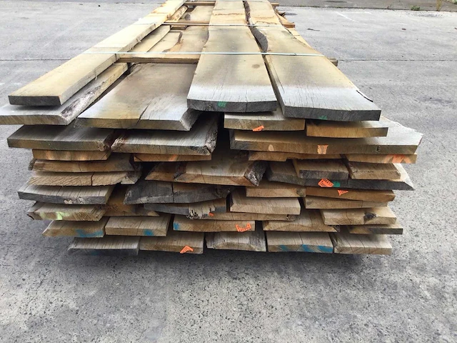 Eiken dakbeschot of verticale beplanking - afbeelding 3 van  8
