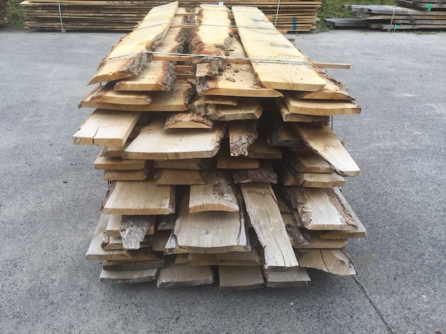 Eiken dakbeschot of verticale beplanking - afbeelding 2 van  8
