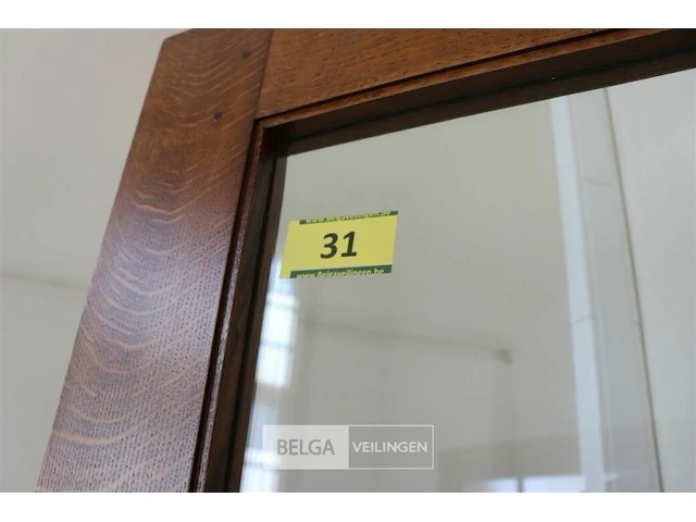 Eiken deur met beglazing + omlijsting - afbeelding 2 van  2