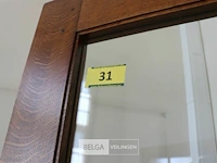 Eiken deur met beglazing + omlijsting - afbeelding 2 van  2