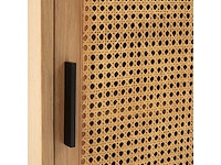 Eiken dressoir met 2 rieten deuren - afbeelding 5 van  8