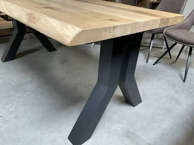 Eiken eetkamertafel 180x100 - afbeelding 3 van  6