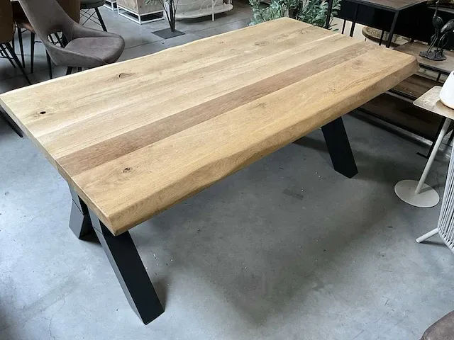 Eiken eetkamertafel 180x100 - afbeelding 4 van  6