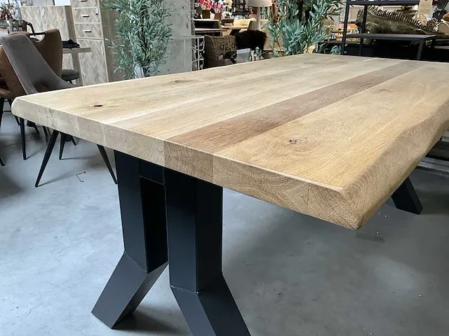 Eiken eetkamertafel 180x100 - afbeelding 5 van  6