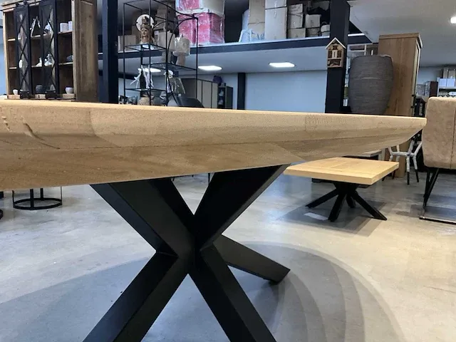Eiken eetkamertafel 240x120 - afbeelding 8 van  8