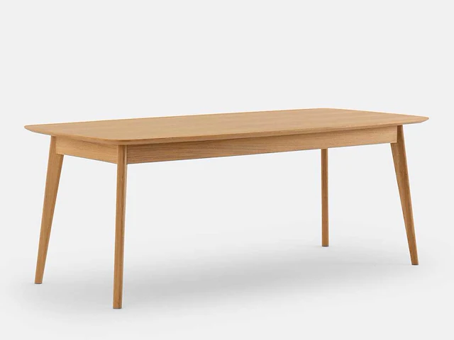 Eiken gefineerde eettafel - 8 couverts - afbeelding 1 van  7