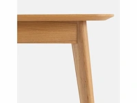 Eiken gefineerde eettafel - 8 couverts - afbeelding 5 van  7