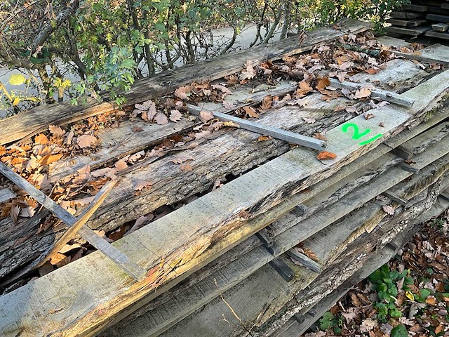 Eiken hout zagerij schroot - afbeelding 3 van  4