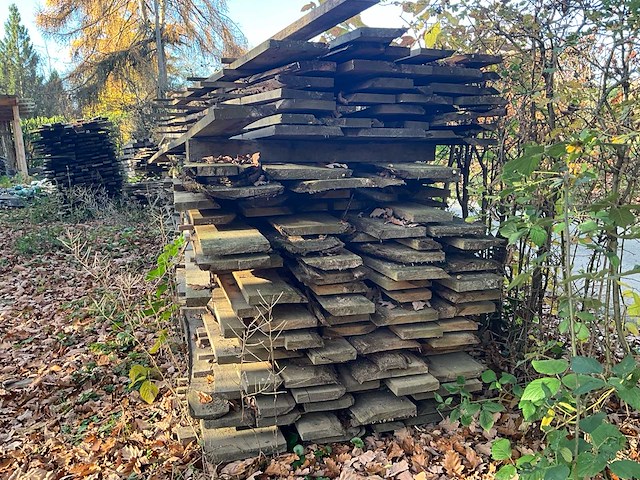 Eiken hout zagerij schroot - afbeelding 6 van  6