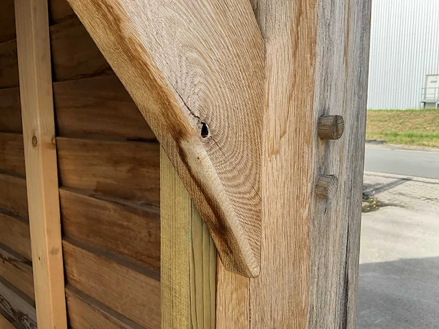 Eiken houten stal/bijgebouw - afbeelding 12 van  12