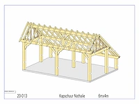 Eiken kap-schuur/poolhouse - afbeelding 23 van  23