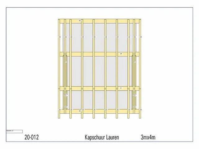 Eiken kapschuur 3x4 - afbeelding 10 van  16