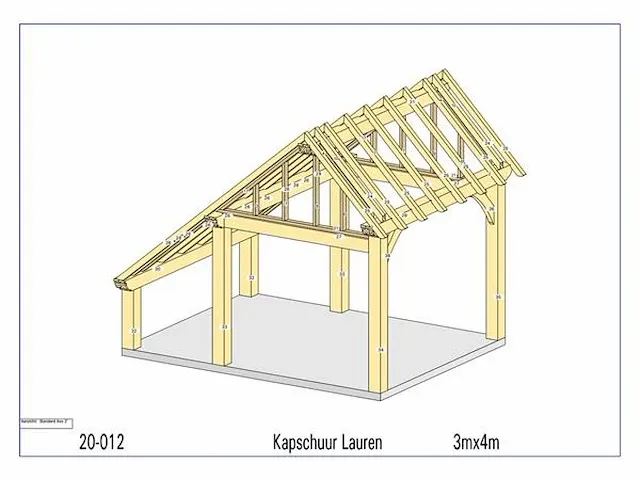 Eiken kapschuur 3x4 - afbeelding 3 van  16