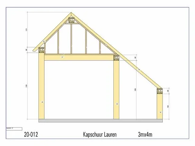 Eiken kapschuur 3x4 - afbeelding 6 van  16