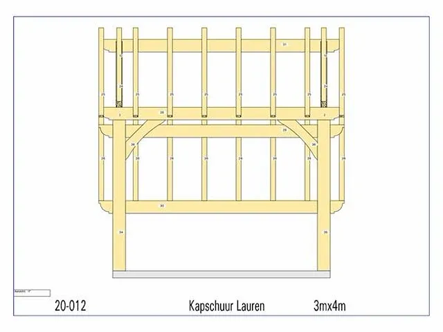 Eiken kapschuur 3x4 - afbeelding 9 van  16