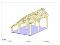 Eiken kapschuur/poolhouse - afbeelding 7 van  14