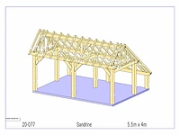 Eiken kapschuur/poolhouse - afbeelding 9 van  14