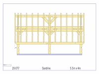 Eiken kapschuur/poolhouse - afbeelding 11 van  14