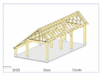 Eiken kapschuur/poolhouse - afbeelding 12 van  17