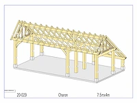 Eiken kapschuur/poolhouse - afbeelding 13 van  17