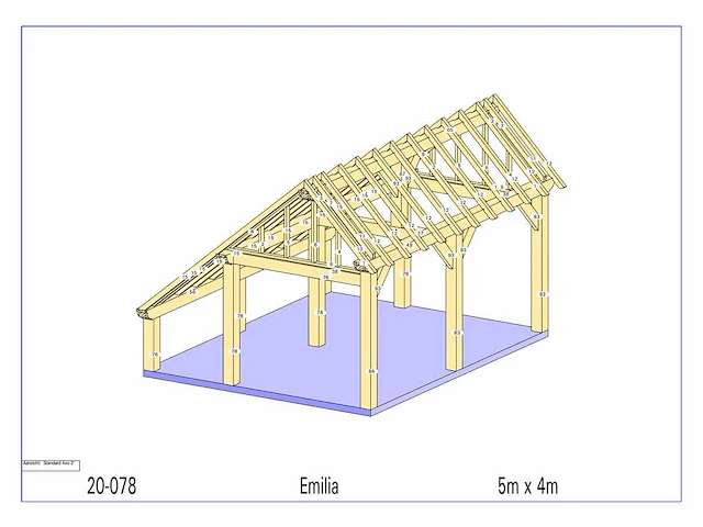 Eiken kapschuur/poolhouse - afbeelding 7 van  14