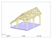 Eiken kapschuur/poolhouse - afbeelding 7 van  14