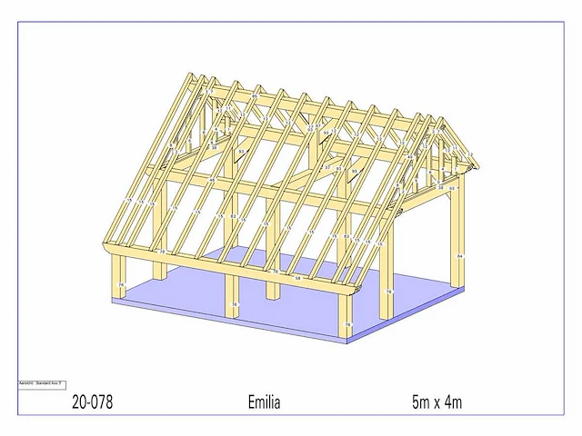 Eiken kapschuur/poolhouse - afbeelding 8 van  14