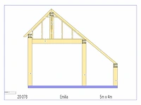 Eiken kapschuur/poolhouse - afbeelding 9 van  14