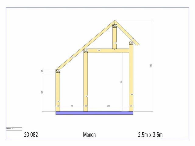 Eiken kapschuur/poolhouse - afbeelding 9 van  13