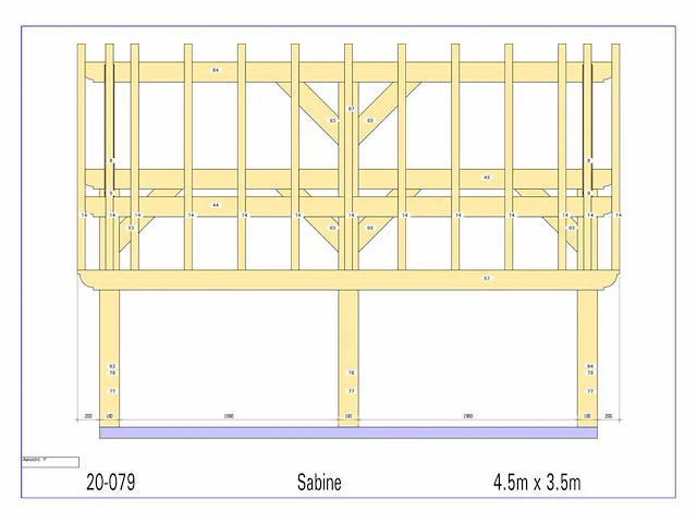 Eiken kapschuur/poolhouse - afbeelding 17 van  18