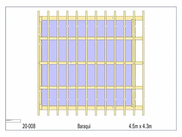 Eiken overkapping 4,3x4,5 - afbeelding 10 van  19