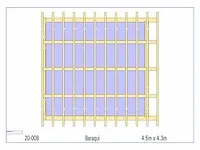 Eiken overkapping 4,3x4,5 - afbeelding 10 van  19