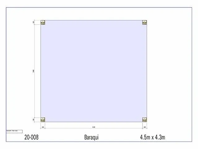 Eiken overkapping 4,3x4,5 - afbeelding 11 van  19