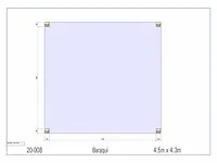 Eiken overkapping 4,3x4,5 - afbeelding 11 van  19