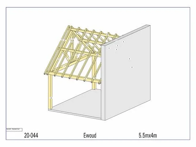 Eiken overkapping 5,5x4 - afbeelding 4 van  21