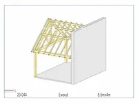 Eiken overkapping 5,5x4 - afbeelding 4 van  21