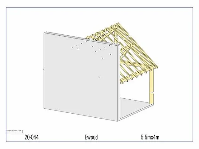 Eiken overkapping 5,5x4 - afbeelding 5 van  21